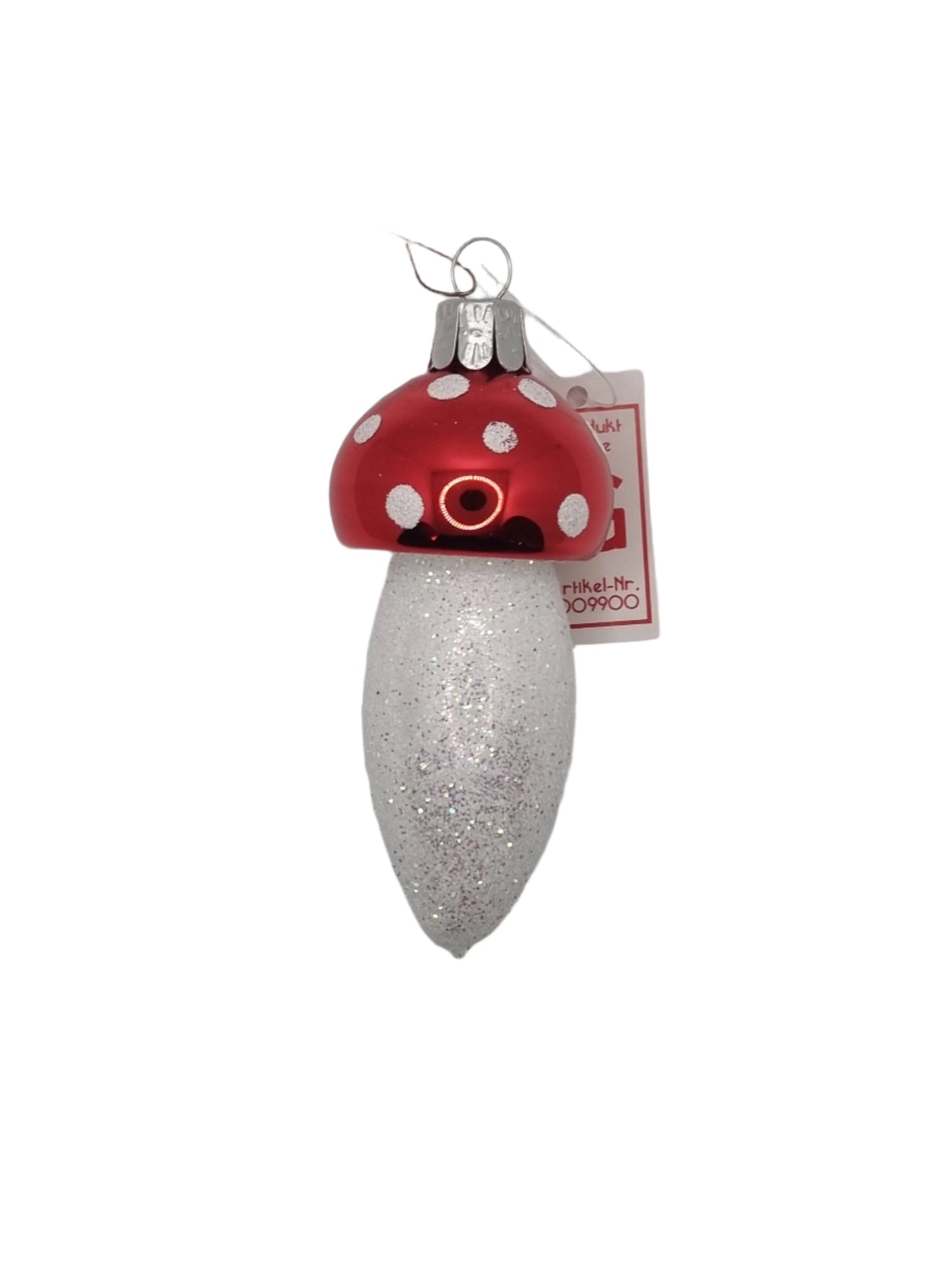 Mushroom Sparkly Stalk Red White (G)