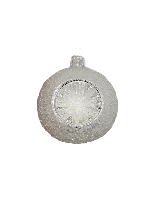 Bauble | Frosted Silver Indent (F)