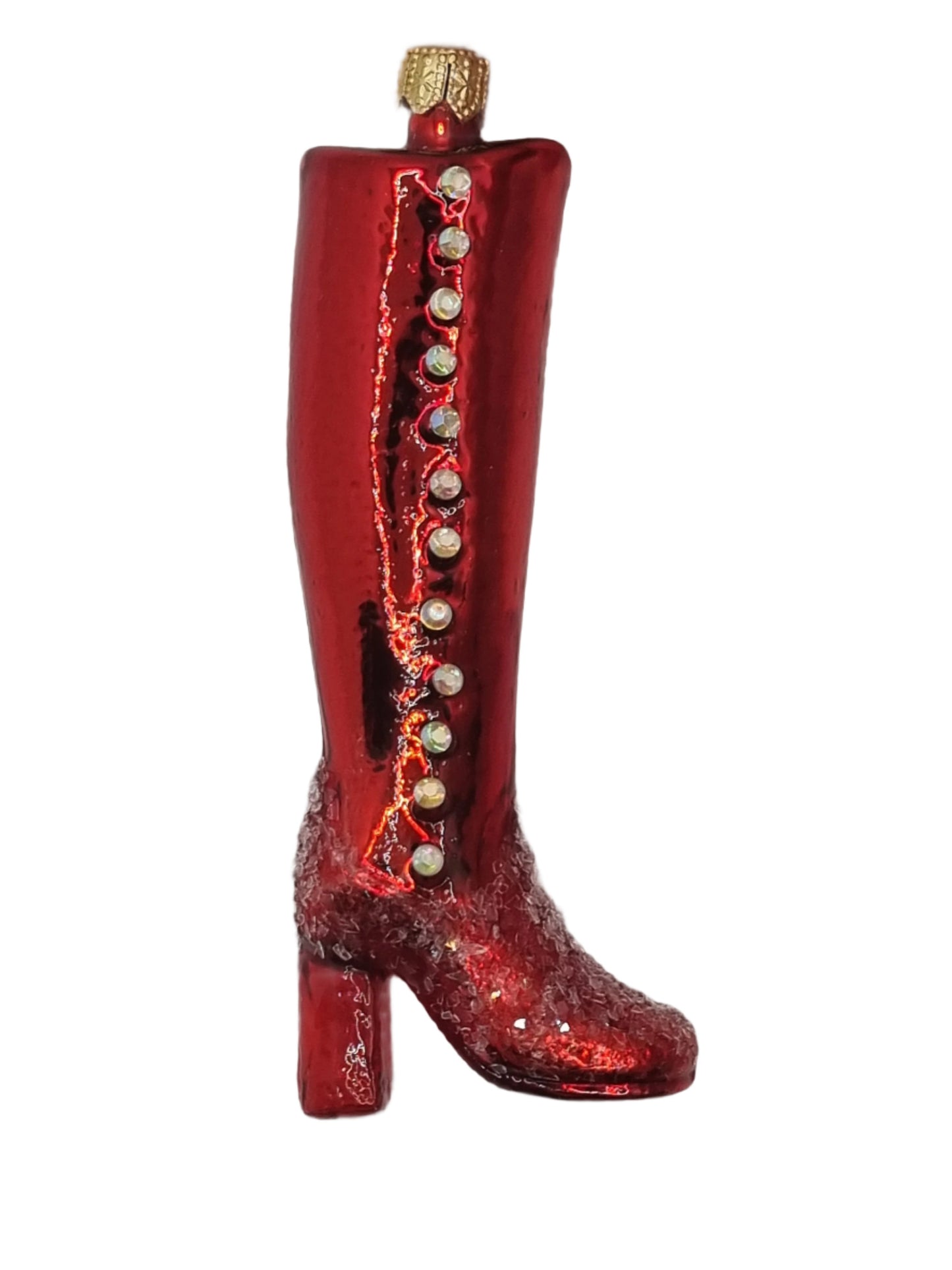 Shoe | High Heel Boot with Crystal Studs (V)