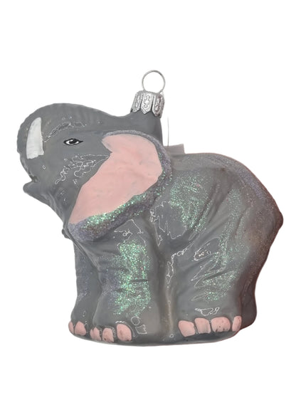 Elephant & Baby with Raised Trunk (U)