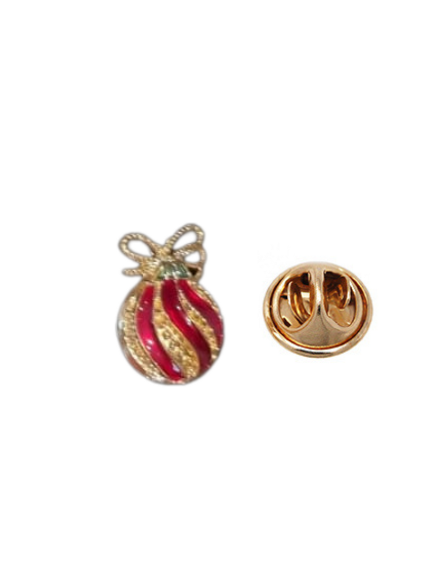 Red Ball Gold Stripes | Pins