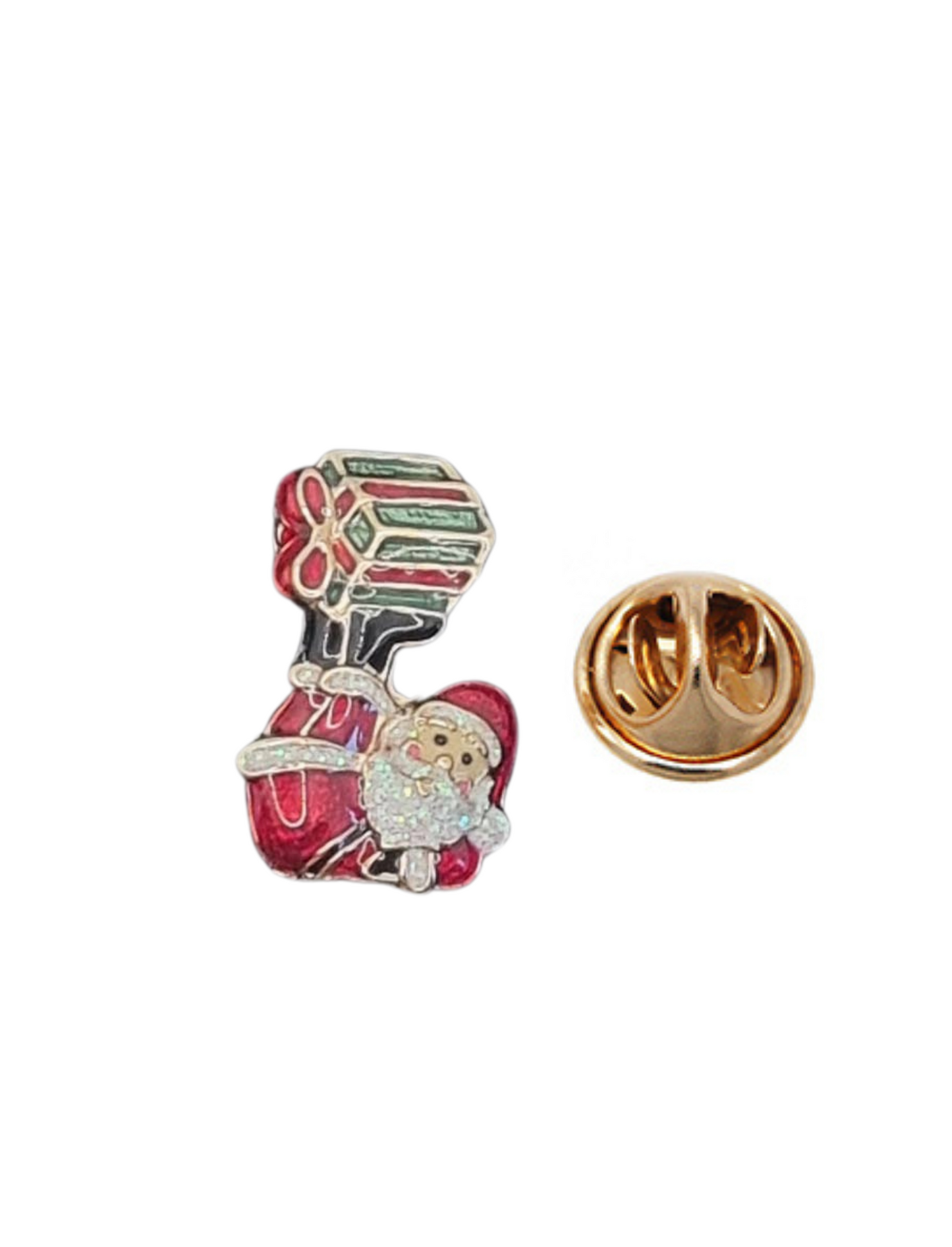 Santa with Present Feet | Pins