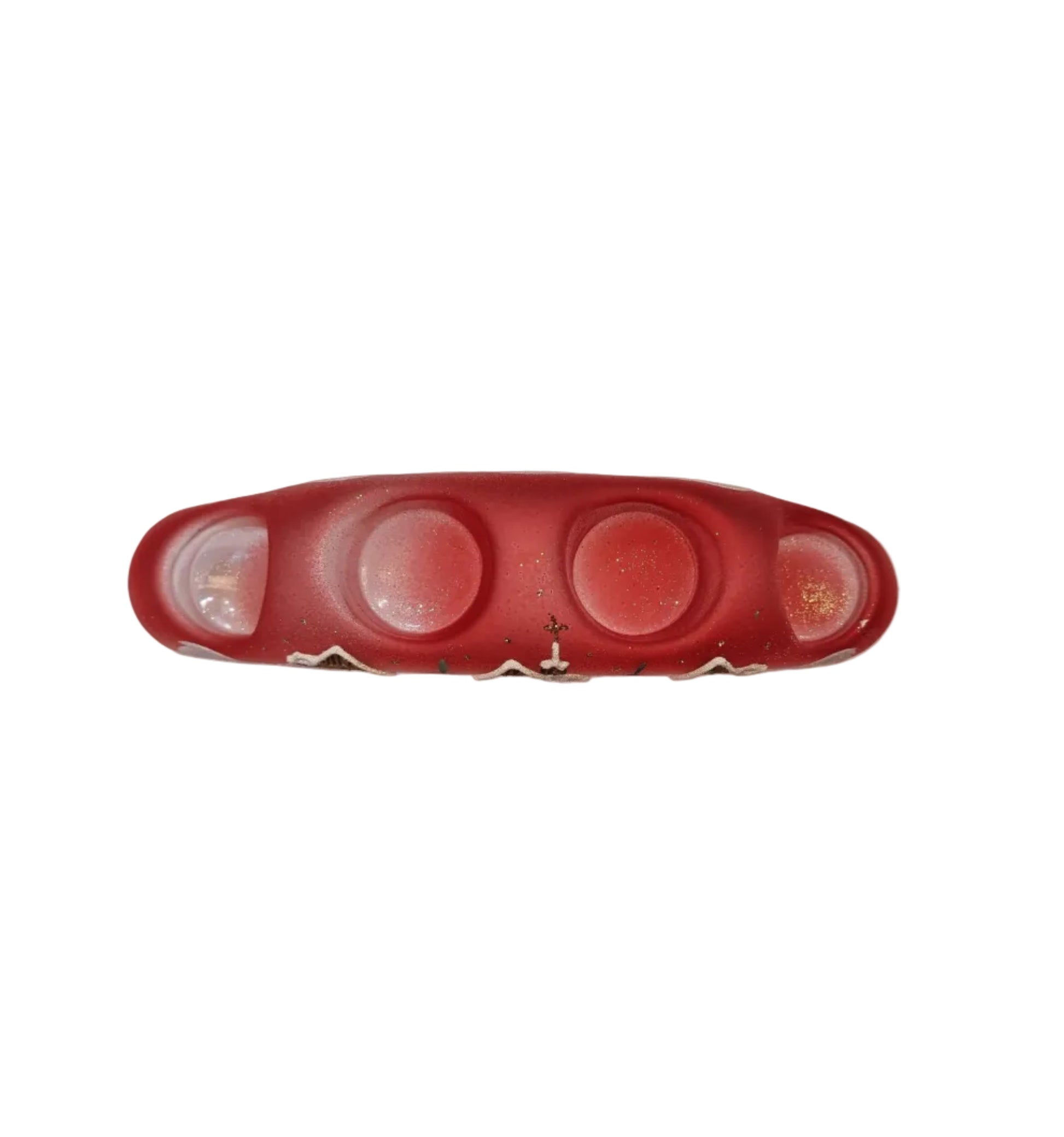 Red arch candle holder