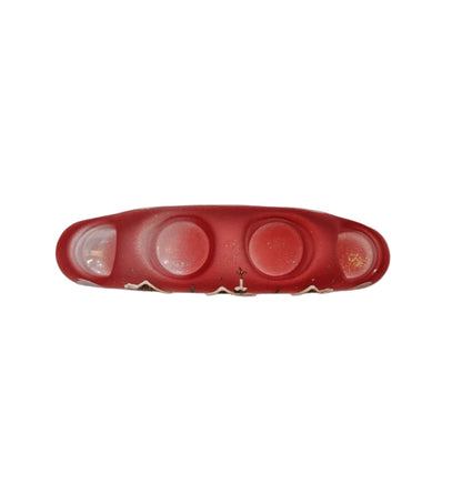 Red arch candle holder
