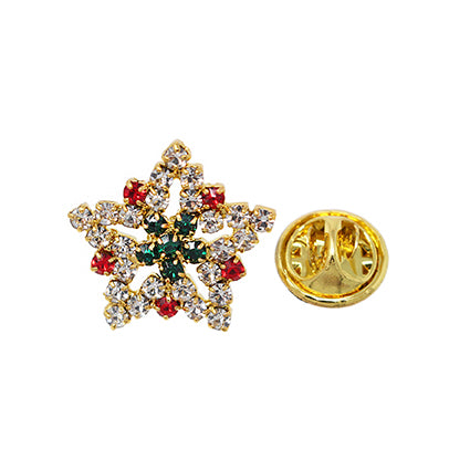 European Glass Christmas ornament of a Silver Star | Pins