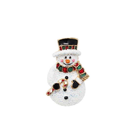 Snowman with Hat & Scarf | Brooch IV