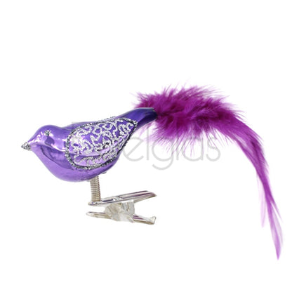 Birds on Clip (I) | Large Feather Tail