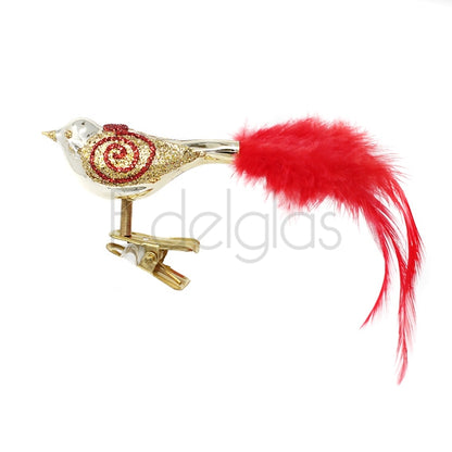 Birds on Clip (E) | Small Feather Tail