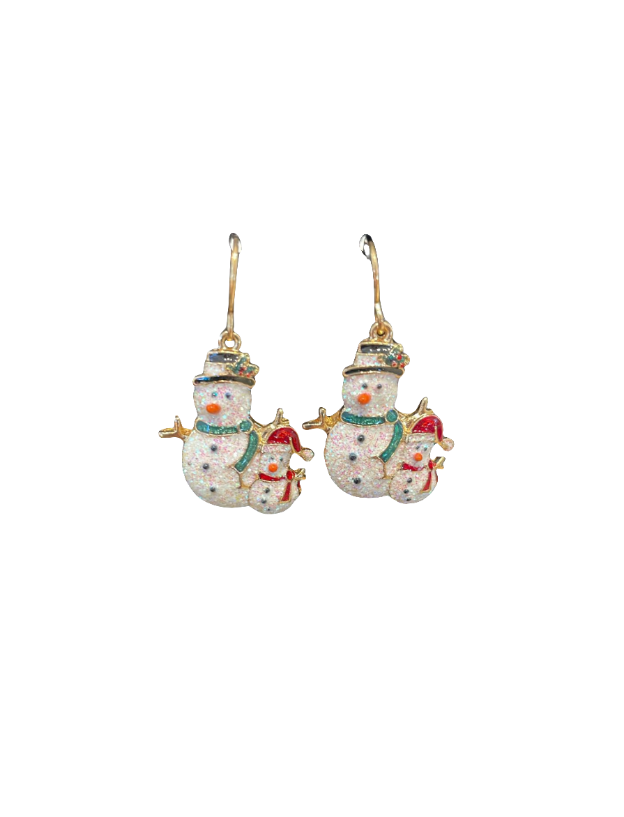 Double Snowman Sparkle | Earrings