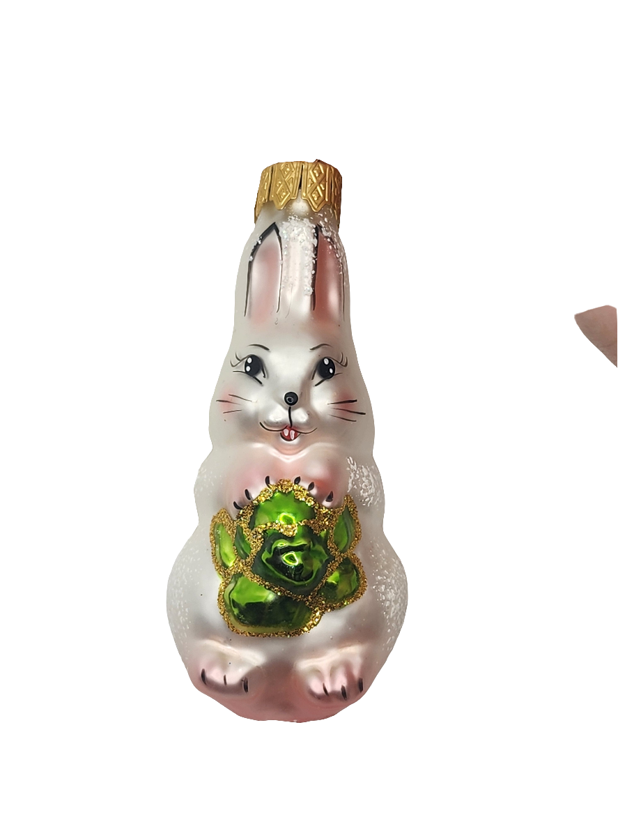 Rabbit with Green Flower (F)