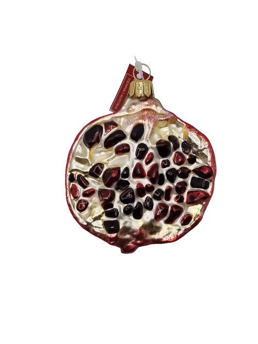 European Glass Christmas ornament of a Pomegranate (Q)