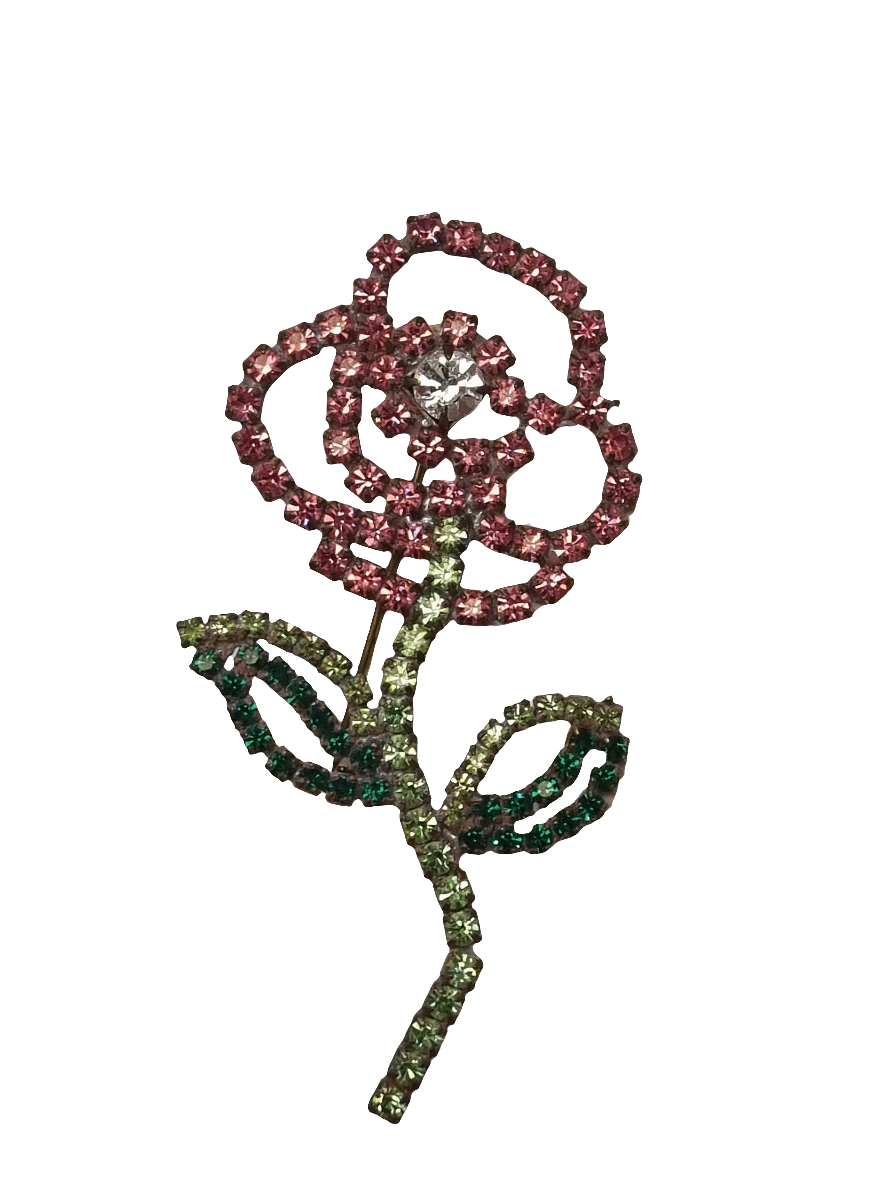 Crystal Flower Rose | Brooch V