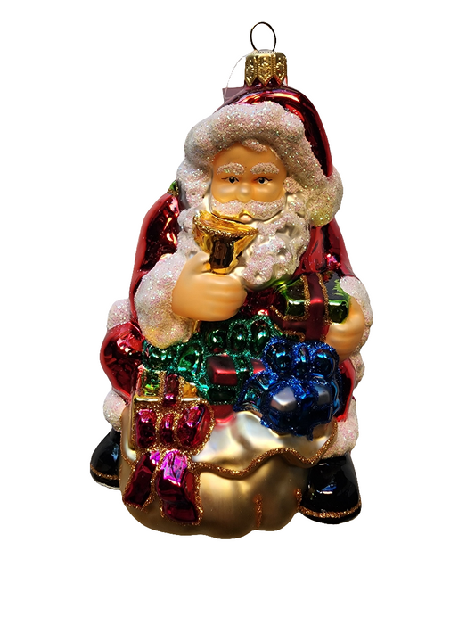 Santa with Goblet and Presents (W)