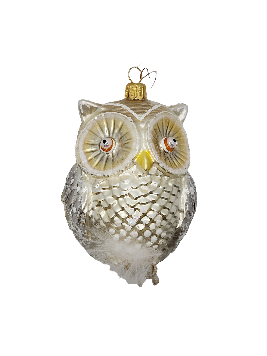 Owl | with Feathers & Dangle Feet (W)