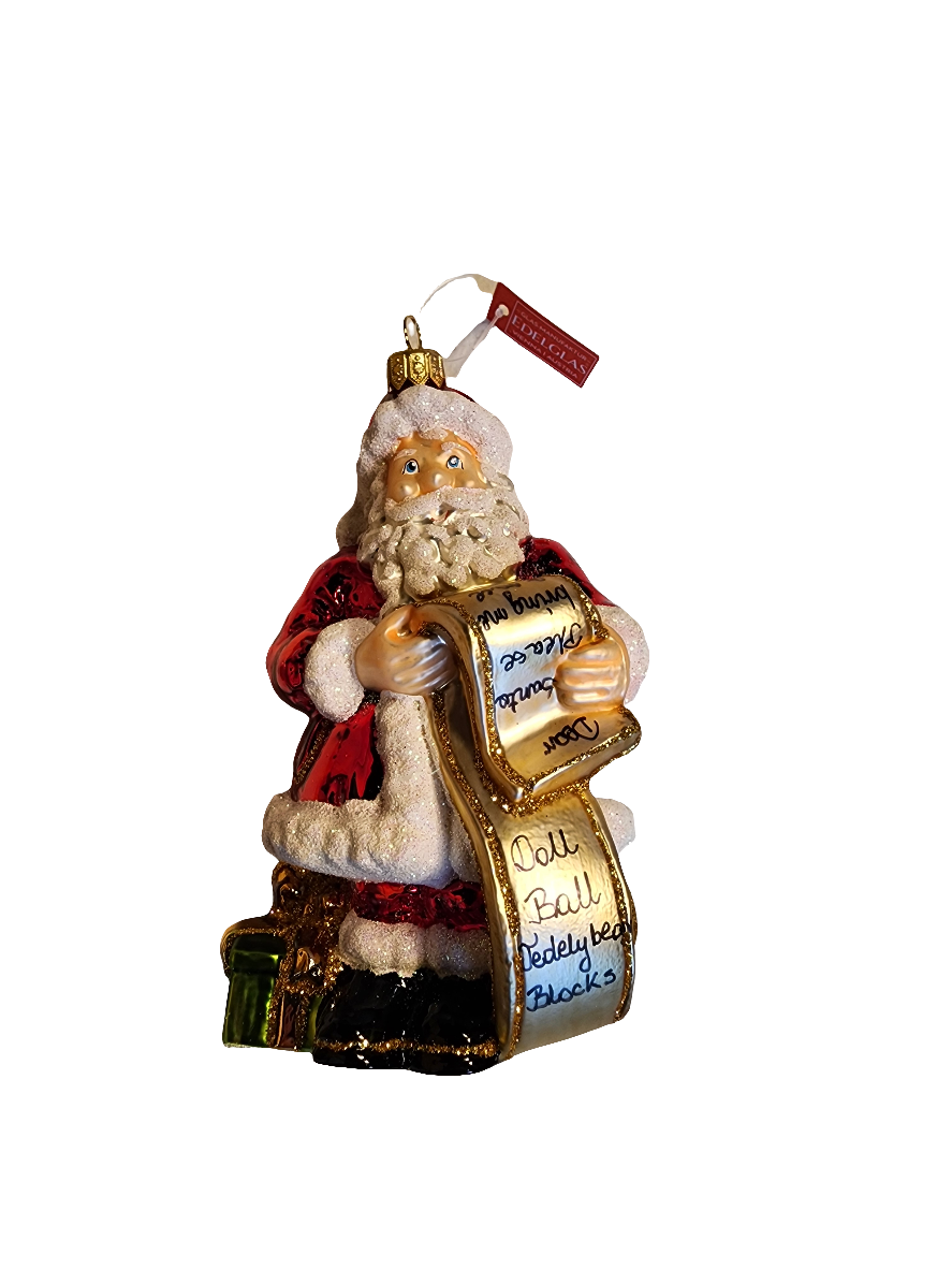 Seated Santa with List (W)