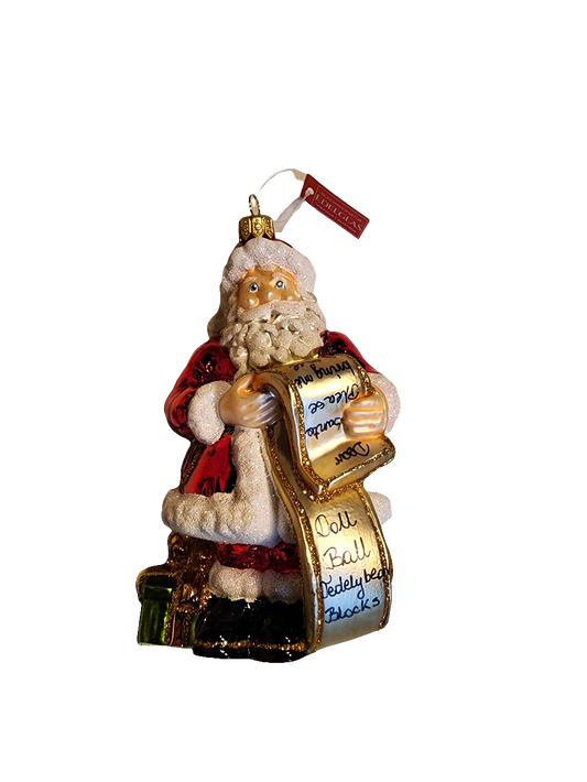 Seated Santa with List (W)