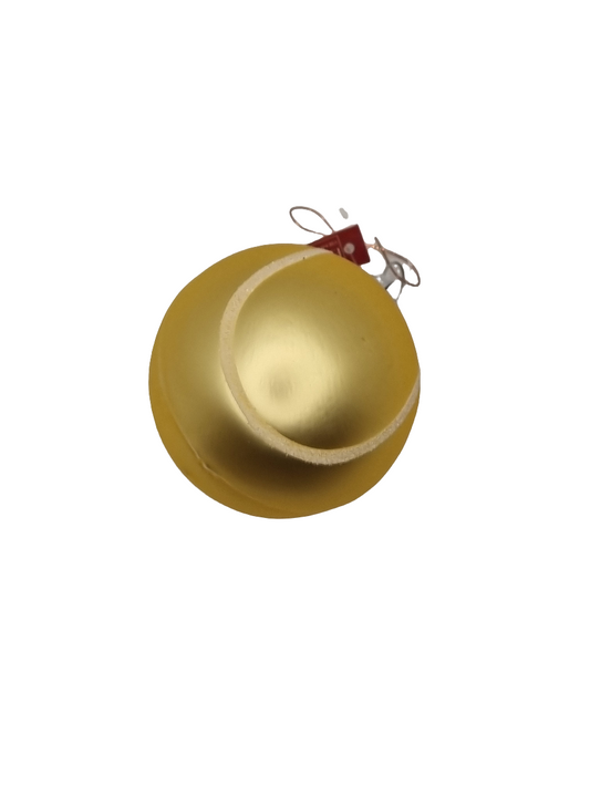European Glass Christmas ornament of a Tennis ball (E)