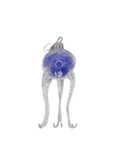 European Glass Christmas ornament of a Jellyfish | Long Glass Legs (I)