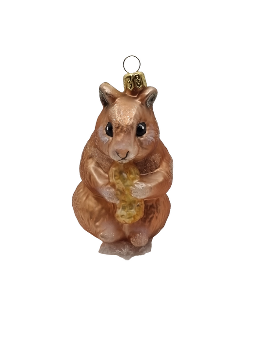 Squirrel with nut large sparkle (R)