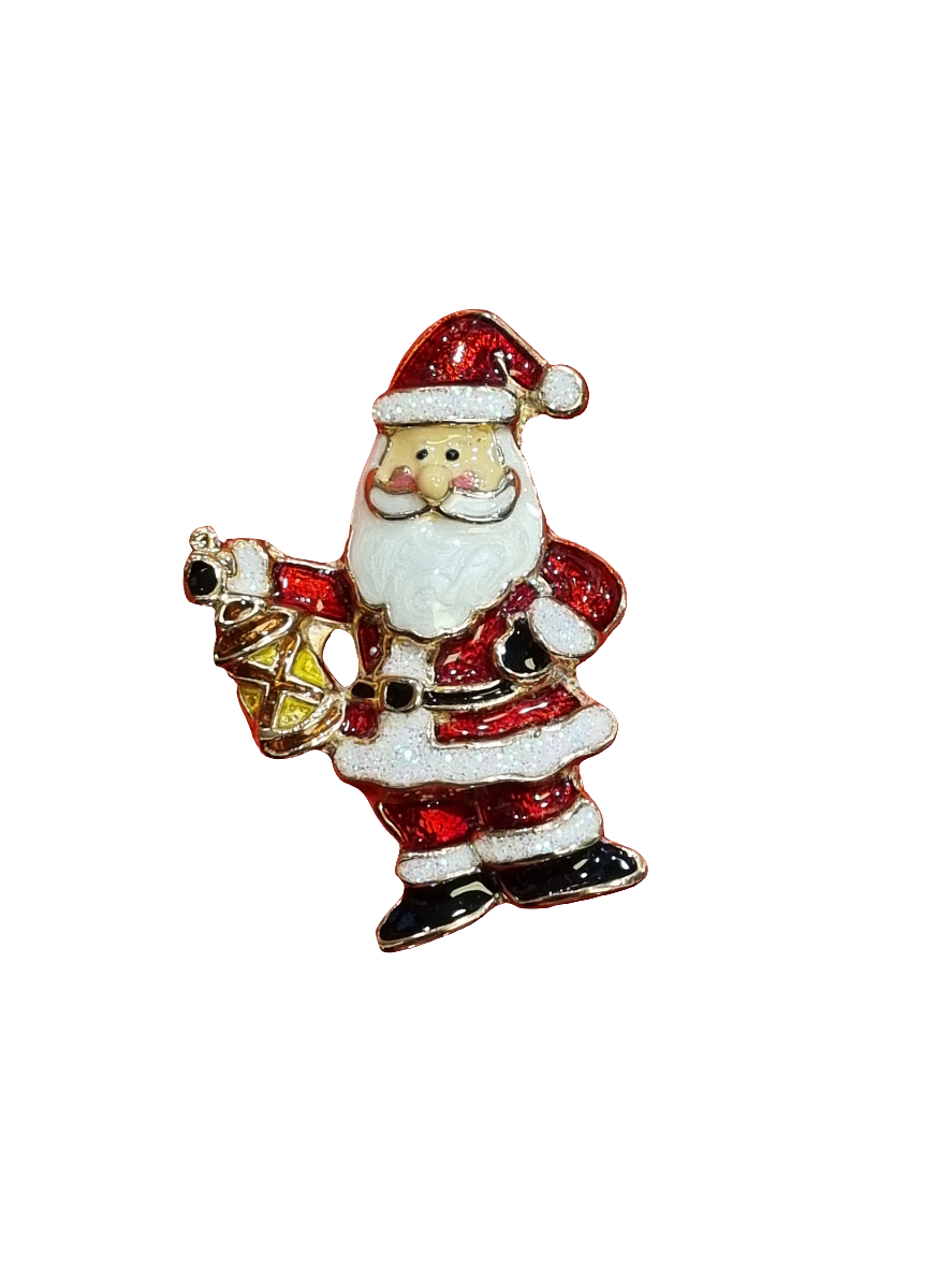 Santa with Lantern | Brooch IV