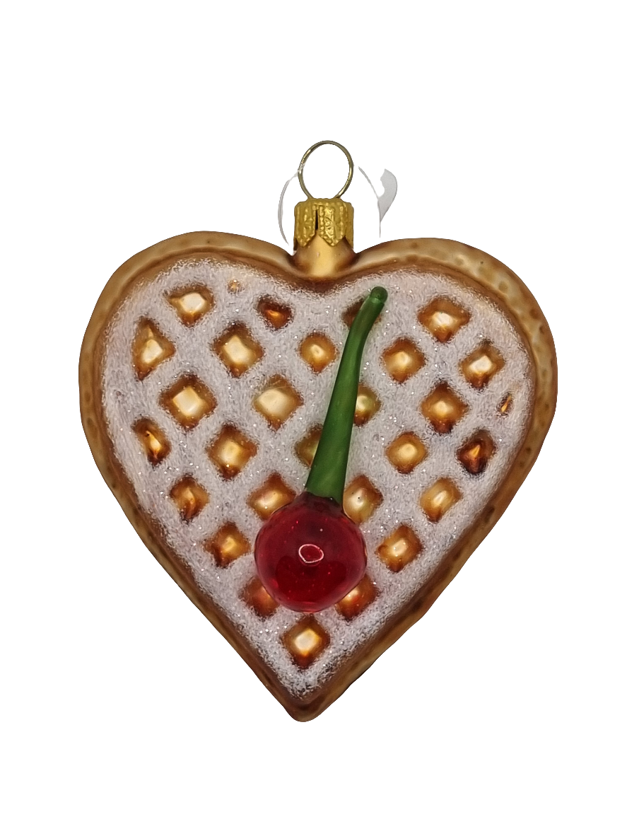 Waffle Heart with Cherry (K)