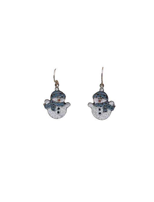 Blue Snowmen | Earrings