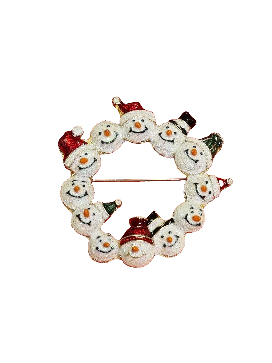 Snowman Circle | Brooch V