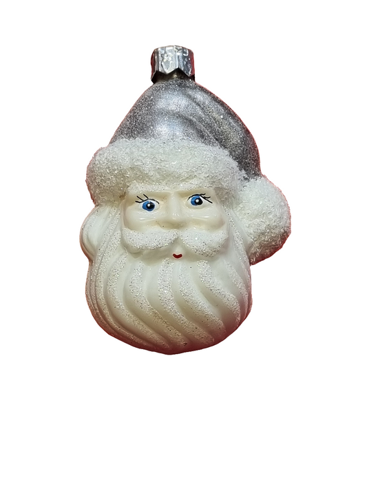 Santa Head with Grey Hat (N)