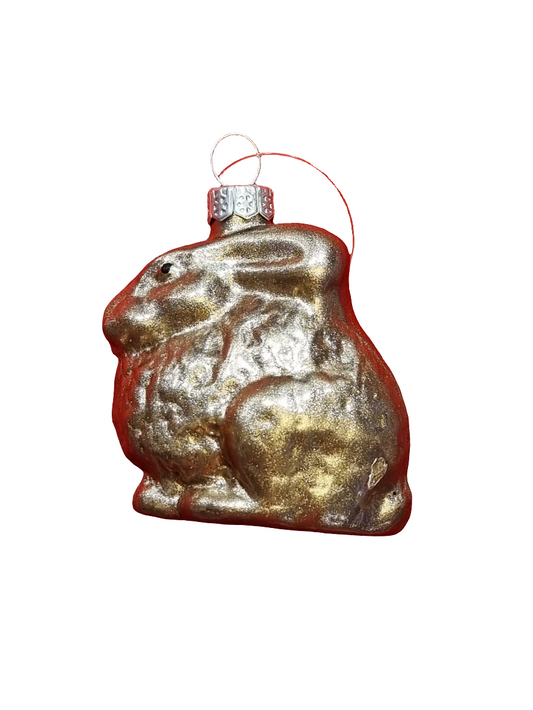 European Glass Christmas ornament of a Rabbit | Bunny (C)