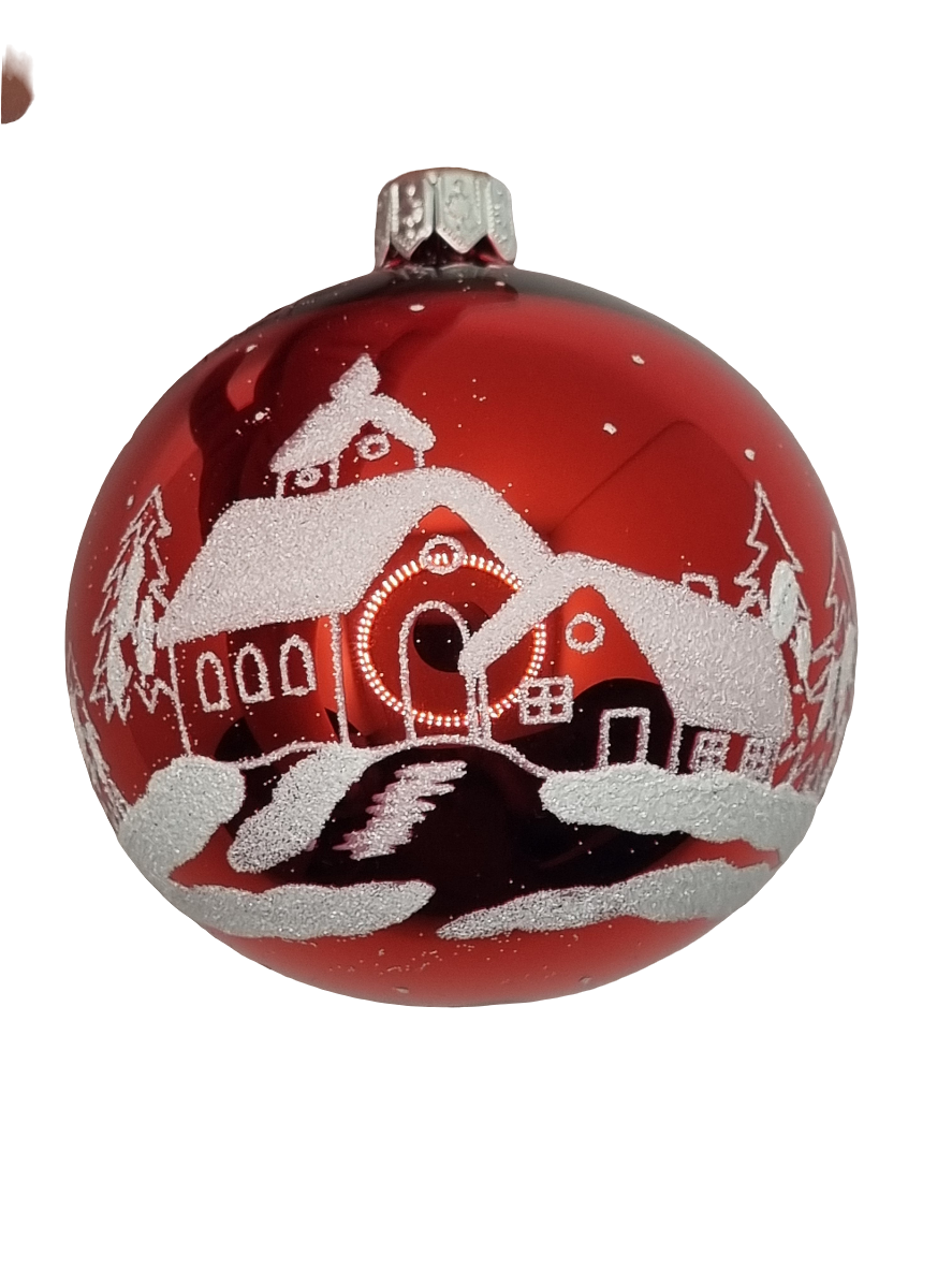 Bauble | Coloured with Frosted House (H)