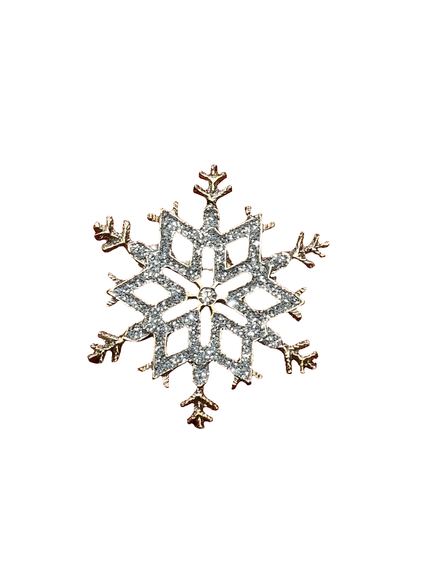 Large Snowflake Gold & Silver | Brooch V