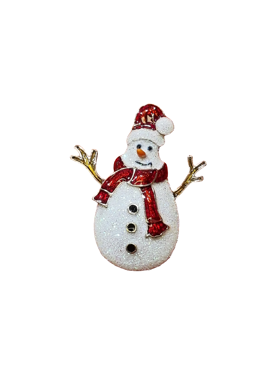 Single Sparkle Snowman | Brooch V