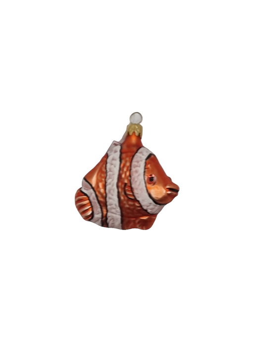 European Glass Christmas ornament of a Fish | Clownfish Nemo Small (C)