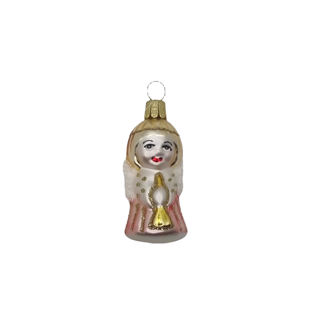 European Glass Christmas ornament of a Angel Girl (C)