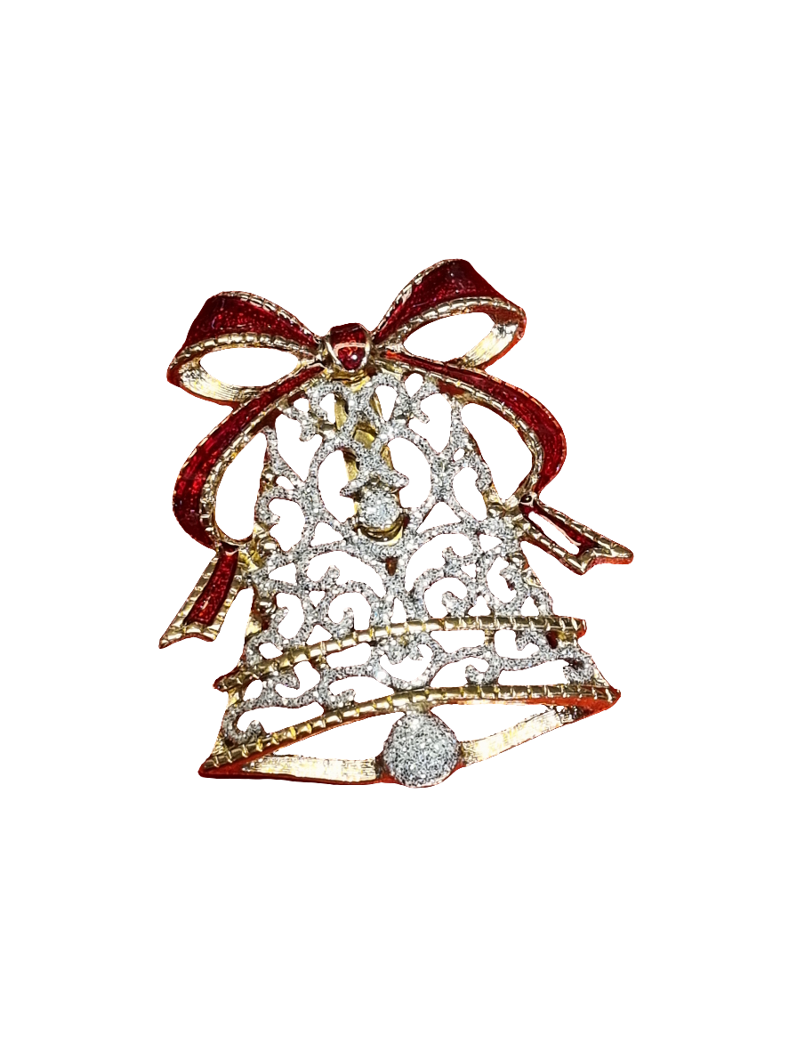 Silver Filigree Bell | Brooch V