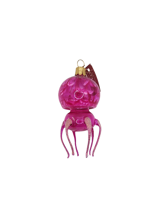 European Glass Christmas ornament of a Jellyfish | Long Glass Legs (I)