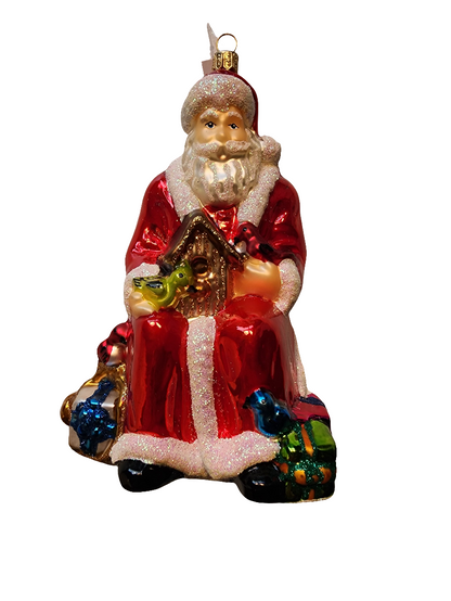 Santa Seated with Birdhouse (Z)