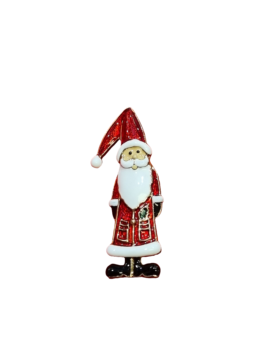 Tall Santa with Floppy Hat | Brooch V