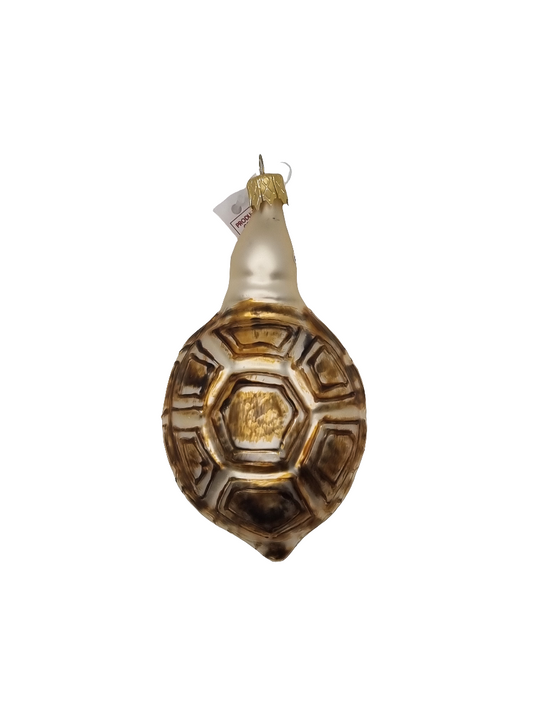 European Glass Christmas ornament of a Turtle (D)