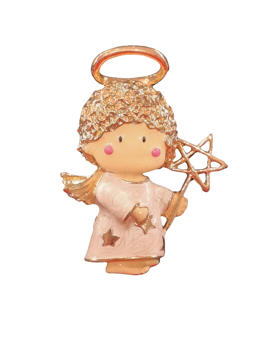 Baby Angel with Star Wand | Brooch V