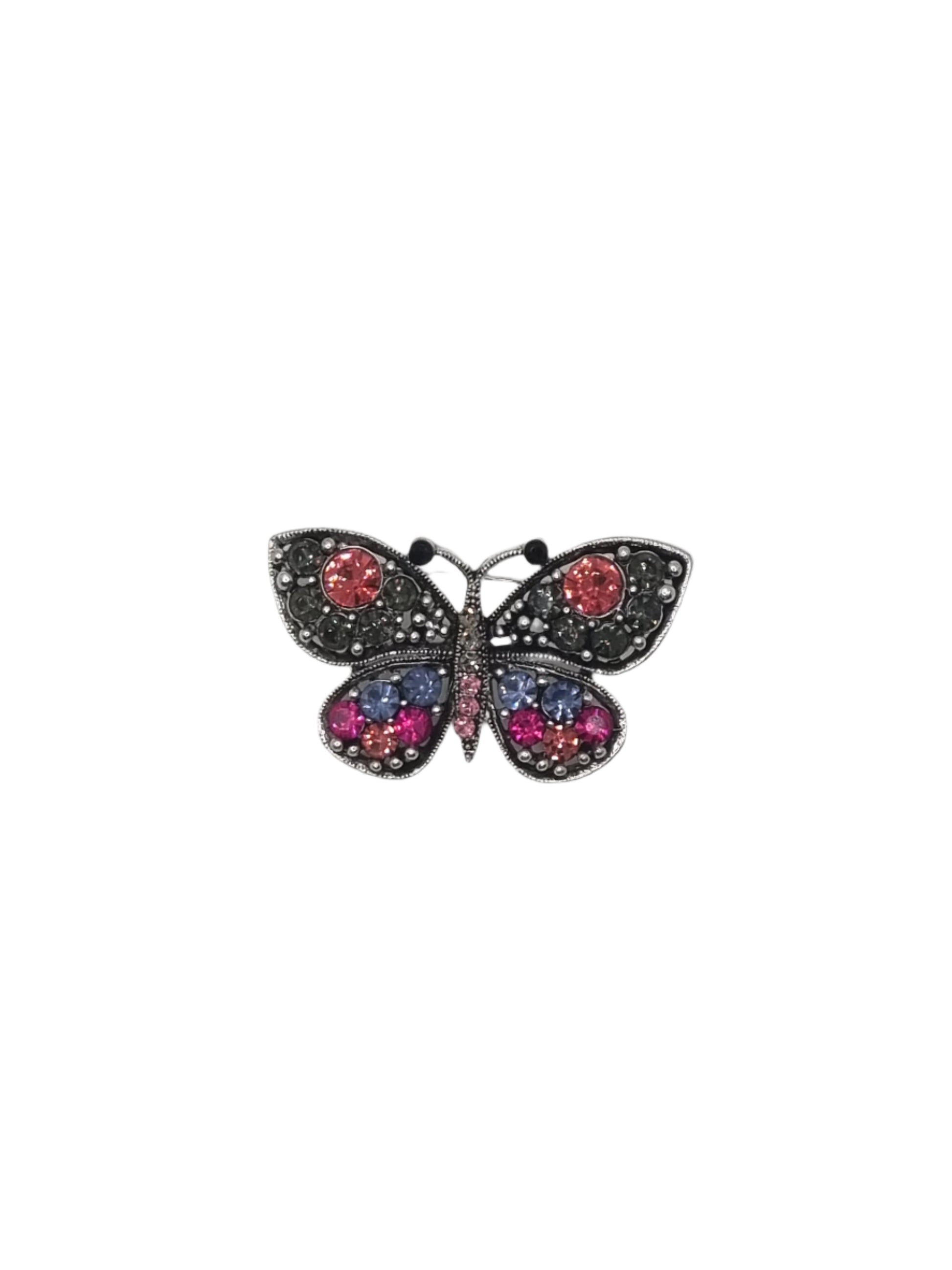 European Glass Christmas ornament of a Colourful Butterfly | Brooch IV