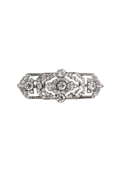 European Glass Christmas ornament of a Silver Filagree | Brooch IV