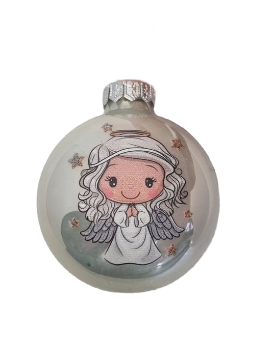 European Glass Christmas ornament of a Feb 2025