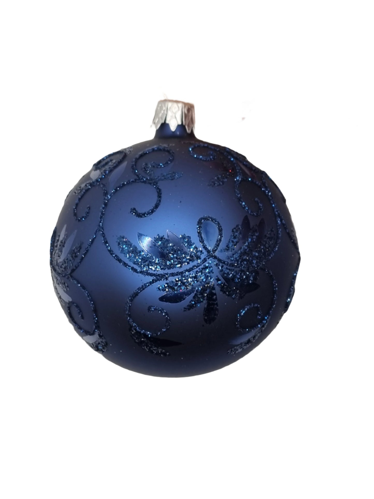 European Glass Christmas ornament of a Bauble | Blue Assorted (N)