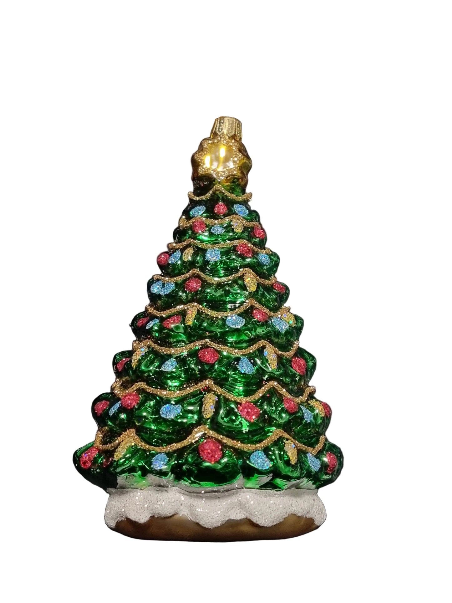 Christmas Tree with Sparkly Snowy Base (V)