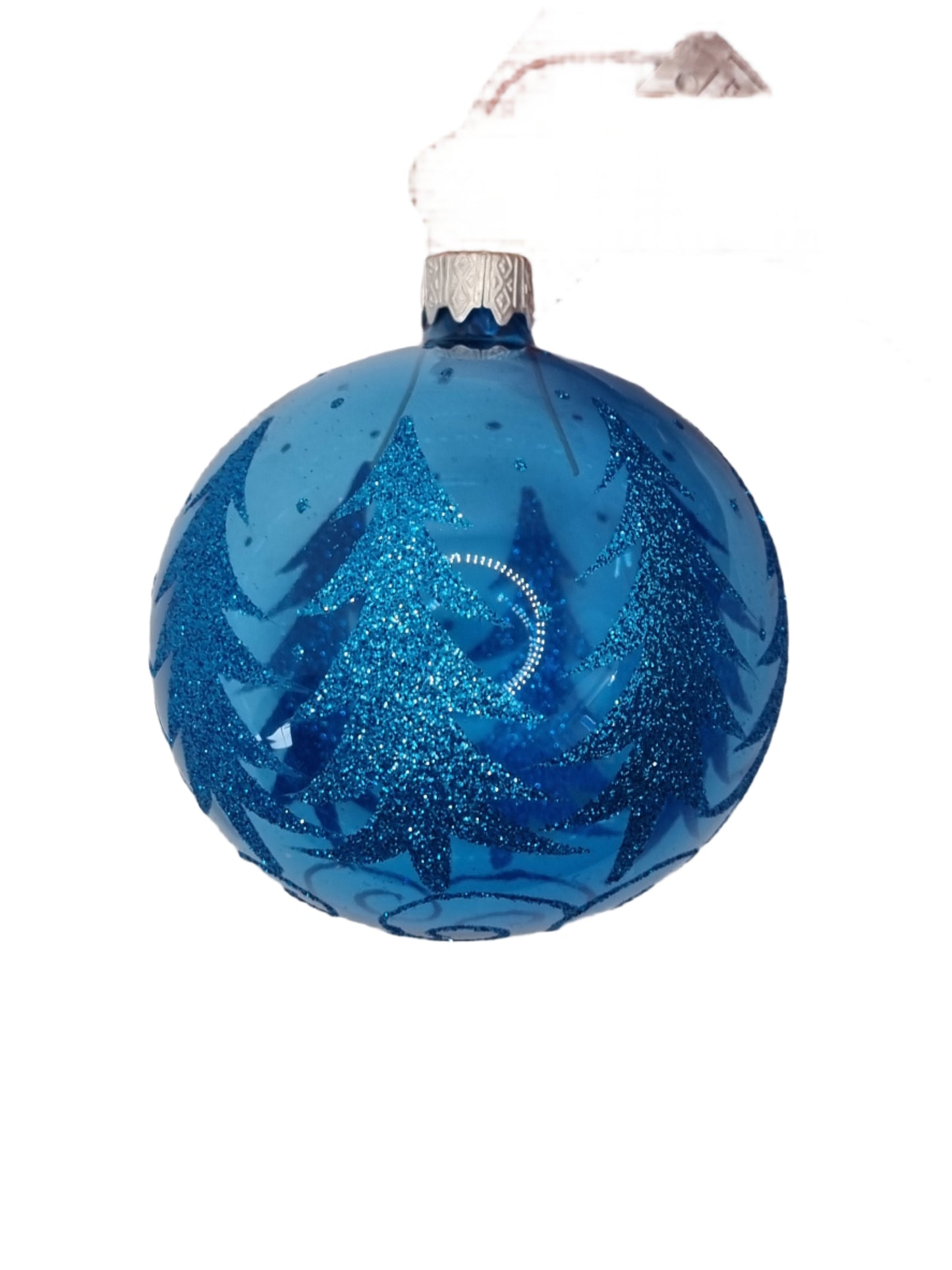 European Glass Christmas ornament of a Bauble | Blue Assorted (K)