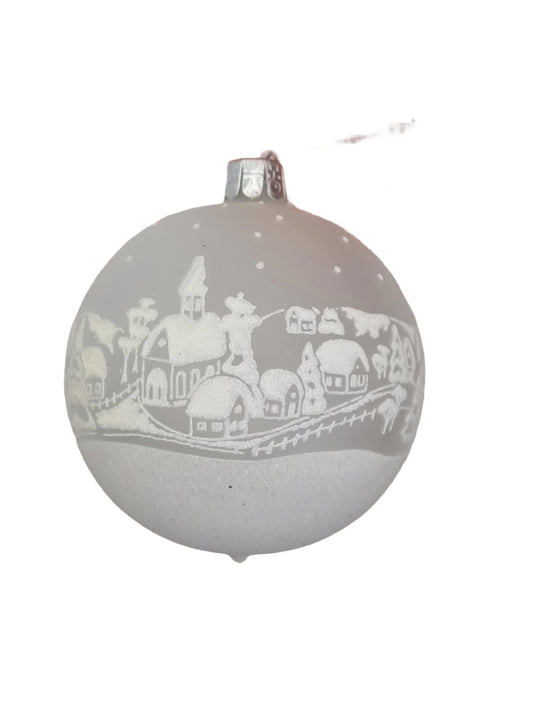 European Glass Christmas ornament of a Feb 2025