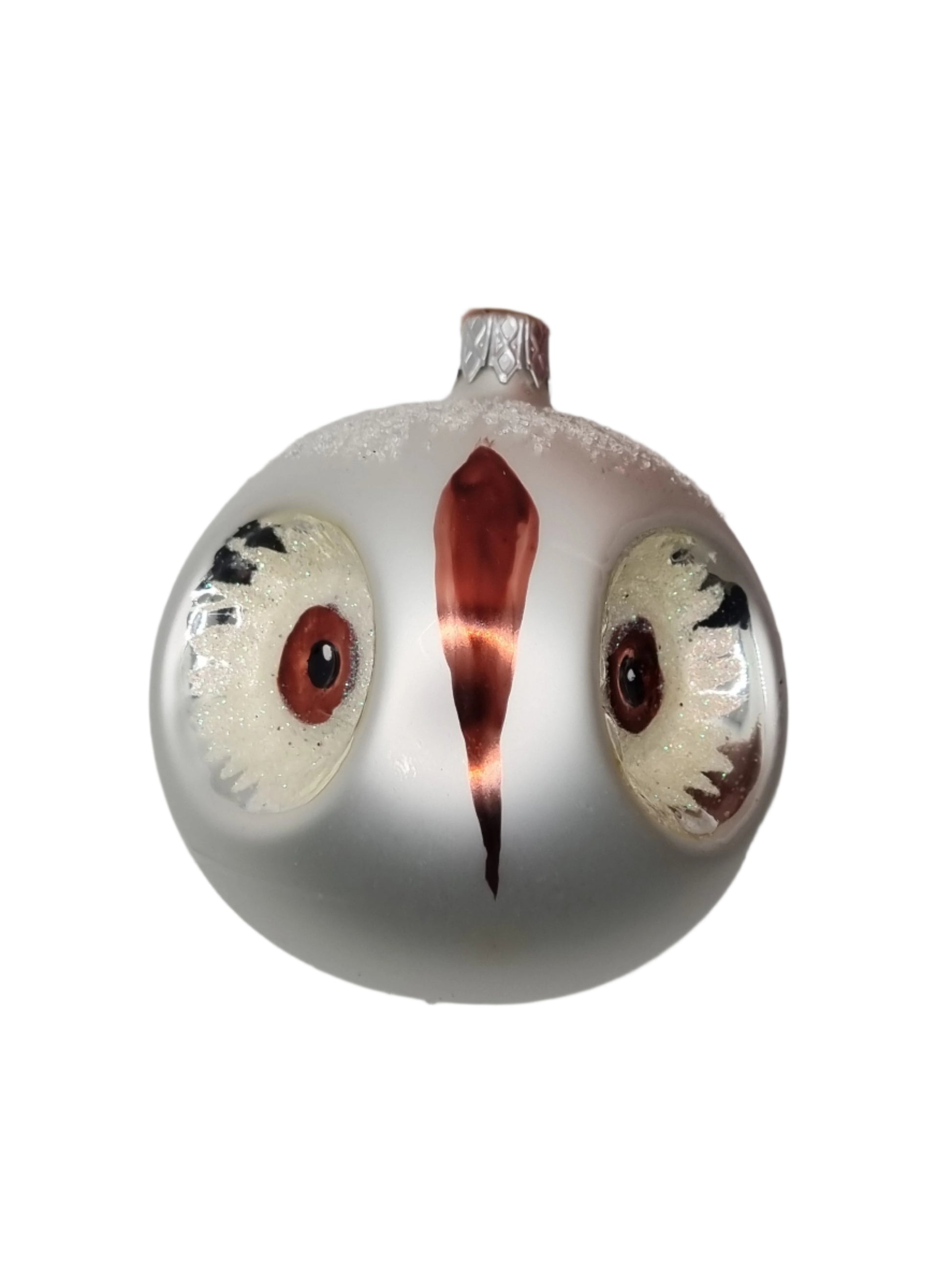 European Glass Christmas ornament of a Bauble | Owl (I)