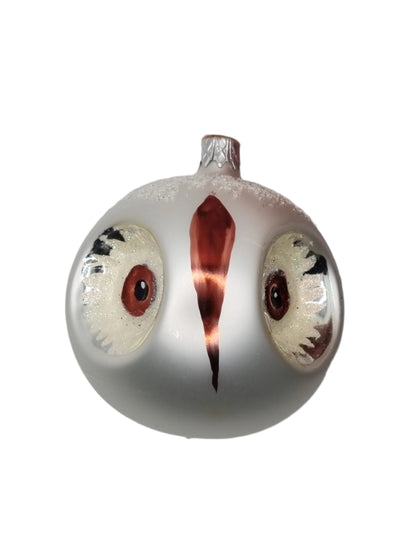 European Glass Christmas ornament of a Bauble | Owl (I)