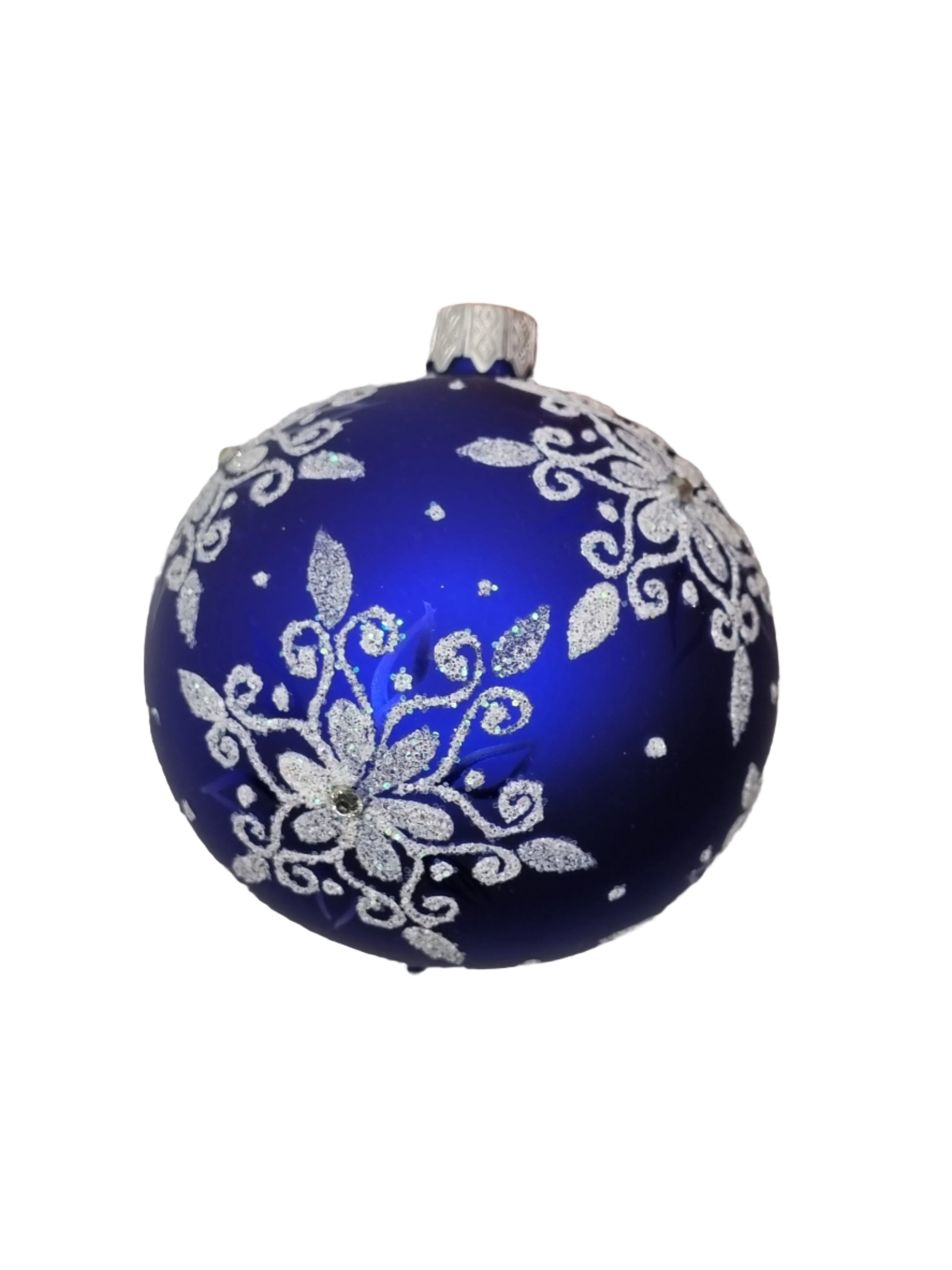 European Glass Christmas ornament of a Bauble | Blue Assorted (K)